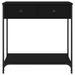 Table console noir 75x34,5x75 cm bois d'ingénierie - Photo n°6