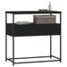 Table console noir 75x40x75 cm bois d'ingénierie - Photo n°3