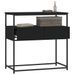 Table console noir 75x40x75 cm bois d'ingénierie - Photo n°4