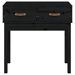 Table console Noir 76,5x40x75 cm Bois massif de pin - Photo n°3