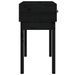 Table console Noir 76,5x40x75 cm Bois massif de pin - Photo n°5