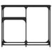 Table console noir 90x22,5x75 cm bois d'ingénierie - Photo n°4