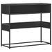 Table console noir 90x35x80 cm bois d'ingénierie - Photo n°2