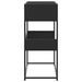 Table console noir 90x35x80 cm bois d'ingénierie - Photo n°5