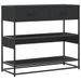 Table console noir 90x35x80 cm bois d'ingénierie - Photo n°2