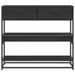 Table console noir 90x35x80 cm bois d'ingénierie - Photo n°4