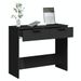 Table console noir 90x36x75 cm bois d'ingénierie - Photo n°5
