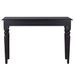 Table console Noir clair 110x30x75 cm Bois d'acajou massif - Photo n°2