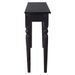 Table console Noir clair 110x30x75 cm Bois d'acajou massif - Photo n°3