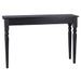 Table console Noir clair 110x30x75 cm Bois d'acajou massif - Photo n°4