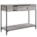 Table console sonoma gris 100x34,5x75 cm bois d'ingénierie - Photo n°5