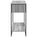 Table console sonoma gris 100x35x74,5 cm bois d'ingénierie - Photo n°5