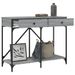 Table console sonoma gris 100x39x78,5 cm bois d'ingénierie - Photo n°4