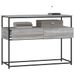 Table console sonoma gris 100x40x75 cm bois d'ingénierie - Photo n°4
