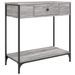 Table console sonoma gris 75x34,5x75 cm bois d'ingénierie - Photo n°1