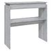 Table console Sonoma gris 80x30x80 cm Bois d'ingénierie - Photo n°2