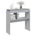 Table console Sonoma gris 80x30x80 cm Bois d'ingénierie - Photo n°5