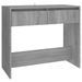 Table console sonoma gris 89x41x76,5 cm bois d'ingénierie - Photo n°2