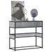 Table console sonoma gris 90x35x80 cm bois d'ingénierie - Photo n°1