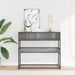 Table console sonoma gris 90x35x80 cm bois d'ingénierie - Photo n°3