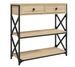 Table console style industriel Kolima L 75 cm – Bois et métal noir - Photo n°12