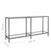 Table console Transparent 160x35x75,5 cm Verre trempé - Photo n°7