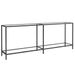 Table console Transparent 200x35x75,5 cm Verre trempé - Photo n°2