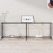 Table console Transparent 220x35x75,5 cm Verre trempé - Photo n°1