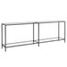 Table console Transparent 220x35x75,5 cm Verre trempé - Photo n°2