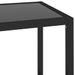 Table console Transparent et noir 100x36x90 cm Verre trempé - Photo n°5