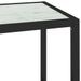 Table console Transparent/marbre blanc 100x36x90cm Verre trempé - Photo n°6