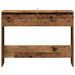 Table console vieux bois 100x35x76,5 cm bois d'ingénierie - Photo n°4