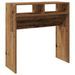 Table console vieux bois 78x30x80 cm bois d'ingénierie - Photo n°2