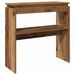 Table console vieux bois 80 x 30 x 80 cm bois d'ingénierie - Photo n°2