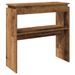 Table console vieux bois 80 x 30 x 80 cm bois d'ingénierie - Photo n°6