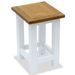 Table d'appoint 27 x 24 x 37 cm Bois de chêne massif - Photo n°1