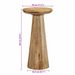 Table d'appoint Ø30x60 cm bois de manguier massif - Photo n°9