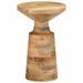 Table d'appoint Ø33x50 cm bois de manguier massif - Photo n°1