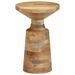 Table d'appoint Ø33x50 cm bois de manguier massif - Photo n°2