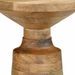 Table d'appoint Ø33x50 cm bois de manguier massif - Photo n°7