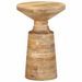 Table d'appoint Ø33x50 cm bois de manguier massif - Photo n°11