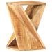 Table d'appoint 35 x 35 x 55 cm Bois de manguier massif - Photo n°6