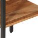 Table d’appoint 35x35x45 cm bois massif d'acacia et fer - Photo n°4