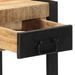 Table d'appoint 35x35x50 cm bois massif de manguier brut - Photo n°7