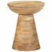 Table d'appoint Ø37x45 cm bois de manguier massif - Photo n°10