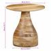 Table d'appoint Ø40x40 cm bois de manguier massif - Photo n°9