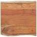 Table d'appoint 40x40x2,5cm bois massif acacia bordure assortie - Photo n°3