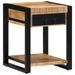 Table d'appoint 40x40x50 cm bois massif de manguier brut - Photo n°1