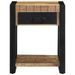 Table d'appoint 40x40x50 cm bois massif de manguier brut - Photo n°2