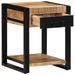 Table d'appoint 40x40x50 cm bois massif de manguier brut - Photo n°3